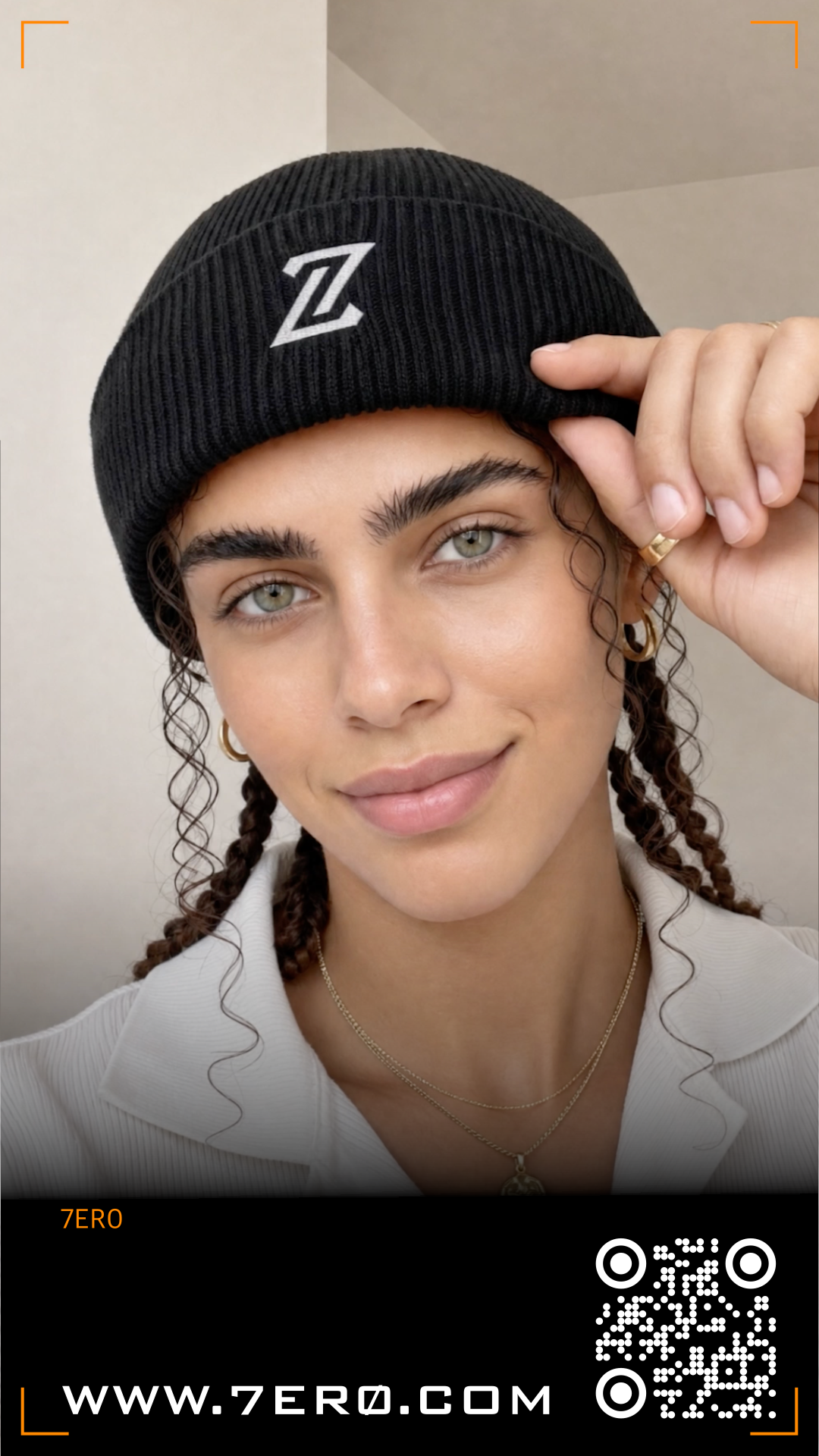 Organic ribbed beanie