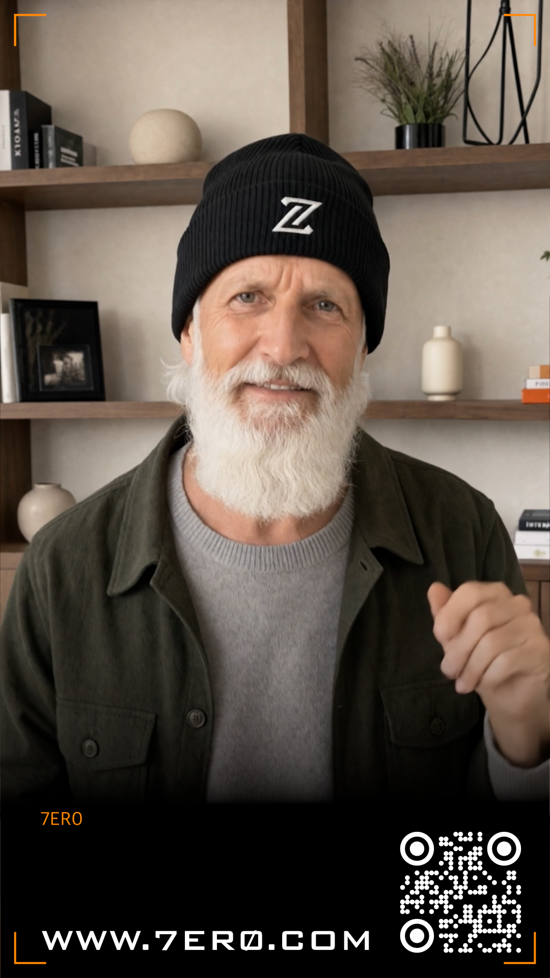 Organic ribbed beanie
