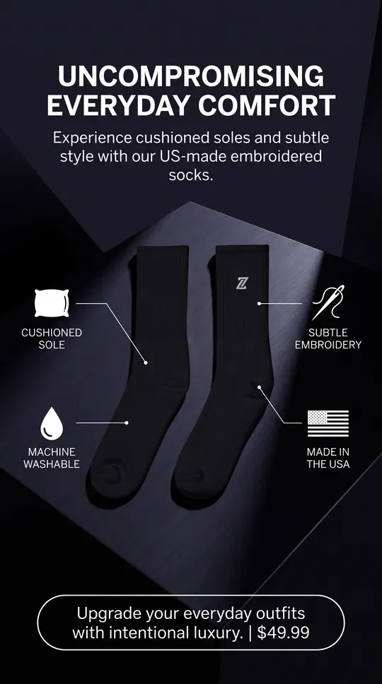 Embroidered socks
